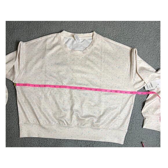 Yogalicious by Nordstrom Rack Tranquility Confetti Sweatshirt Medium (B120265) - Picture 3 of 8
